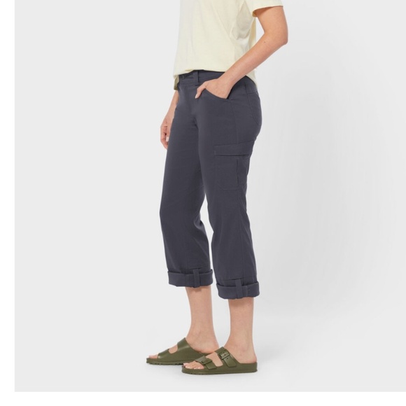 Duluth Dry on the Fly Bootcut Pants Convertible Size 16 x 31 Navy Blue Ink Cargo - Picture 4 of 13